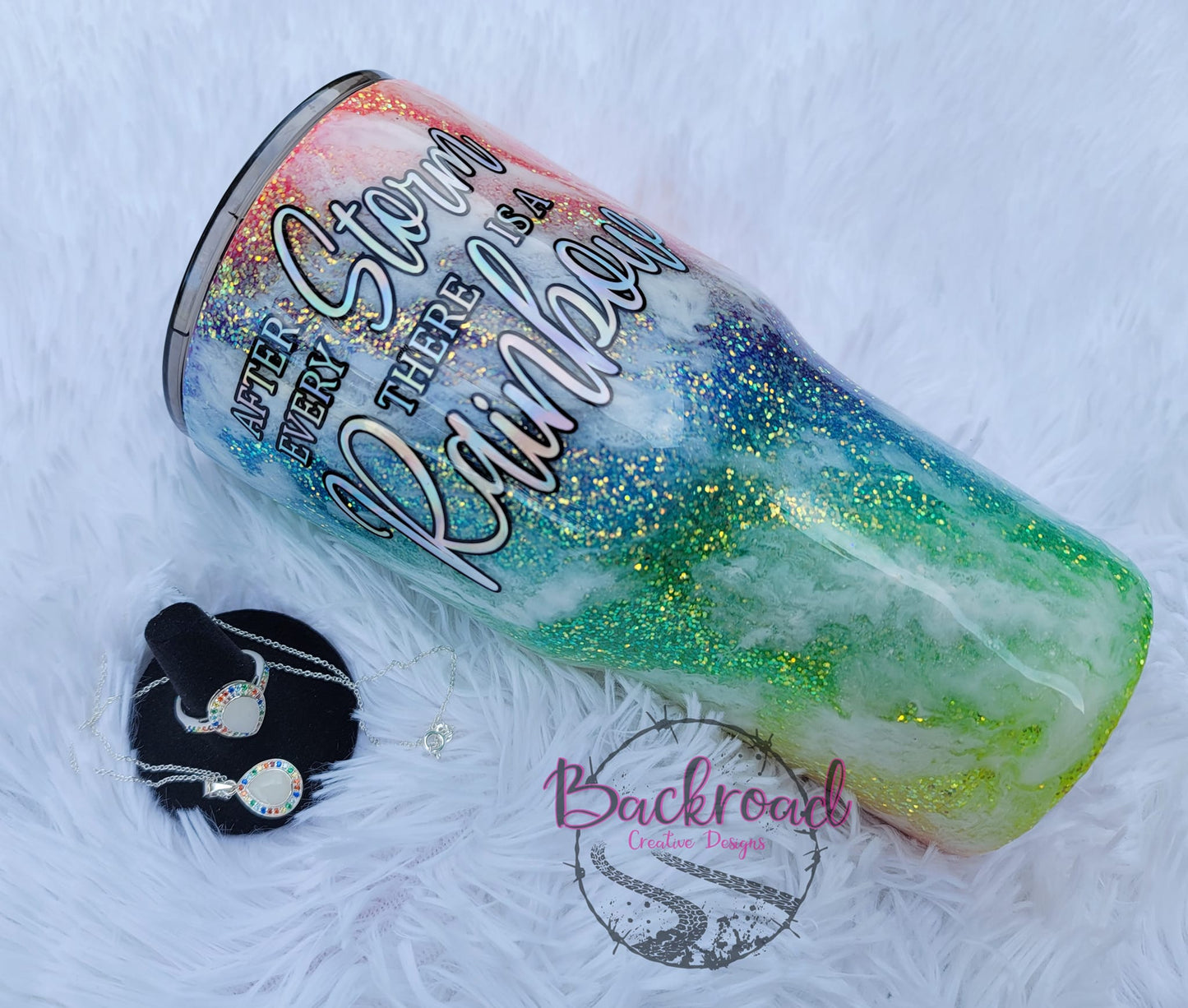 Rainbow Swirl Breastmilk Tumbler