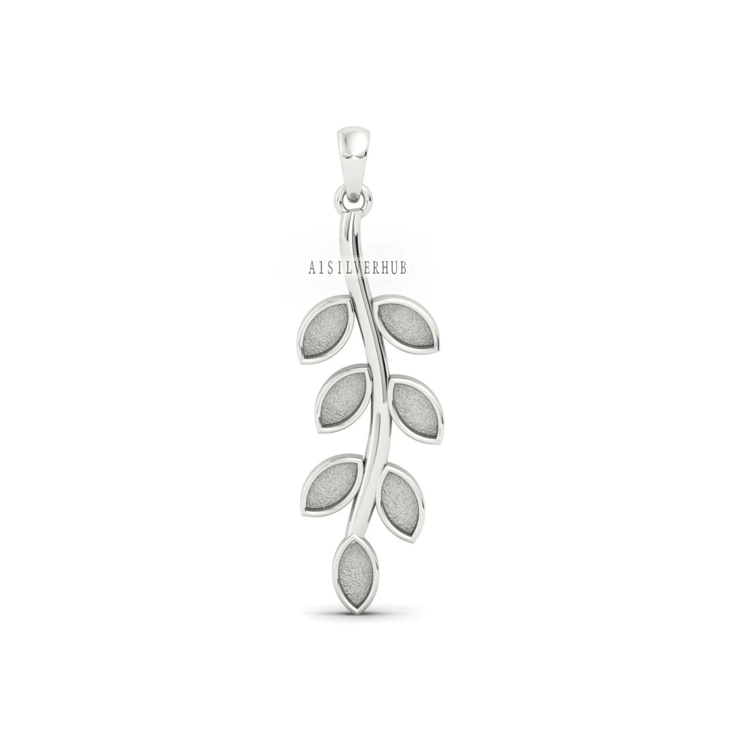 Olive Leaf Branch Necklace